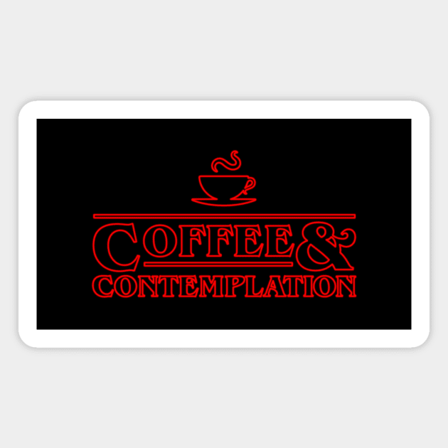 Coffee & Contemplation Magnet by asirensong